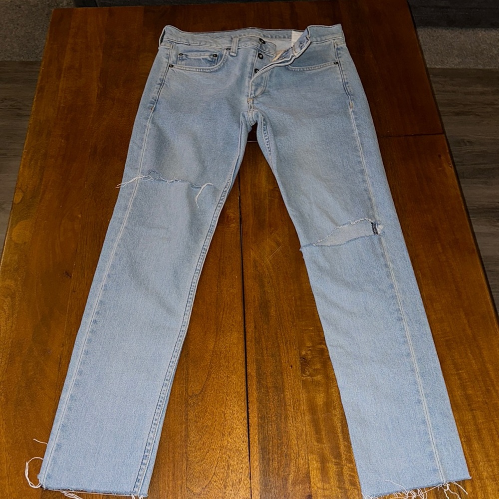 rag & bone light wash jeans size 30